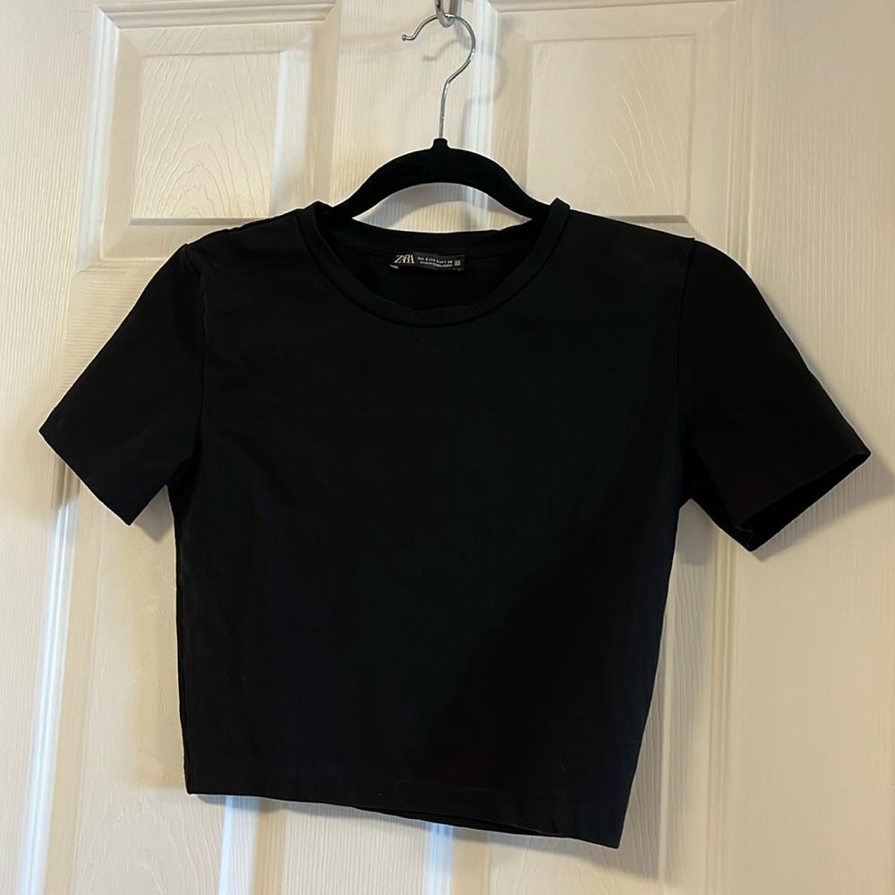 Zara Black Crop Top - Picture 11 of 12